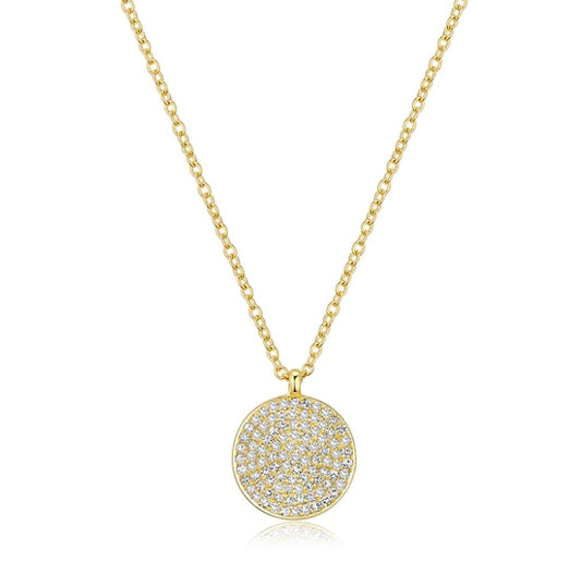 Diamond Disc Pendant