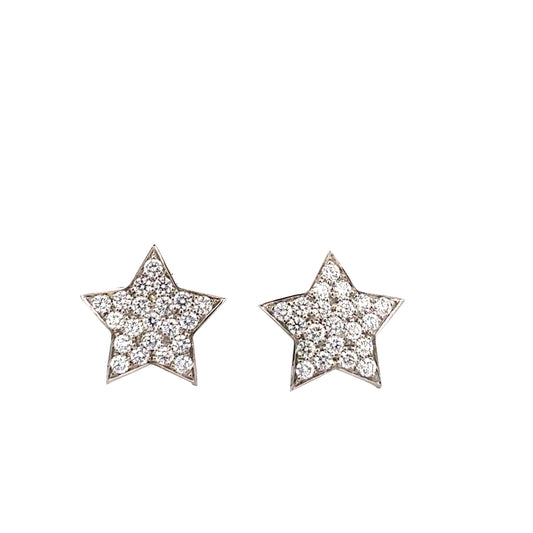 Suna Star Diamond Stud Earrings