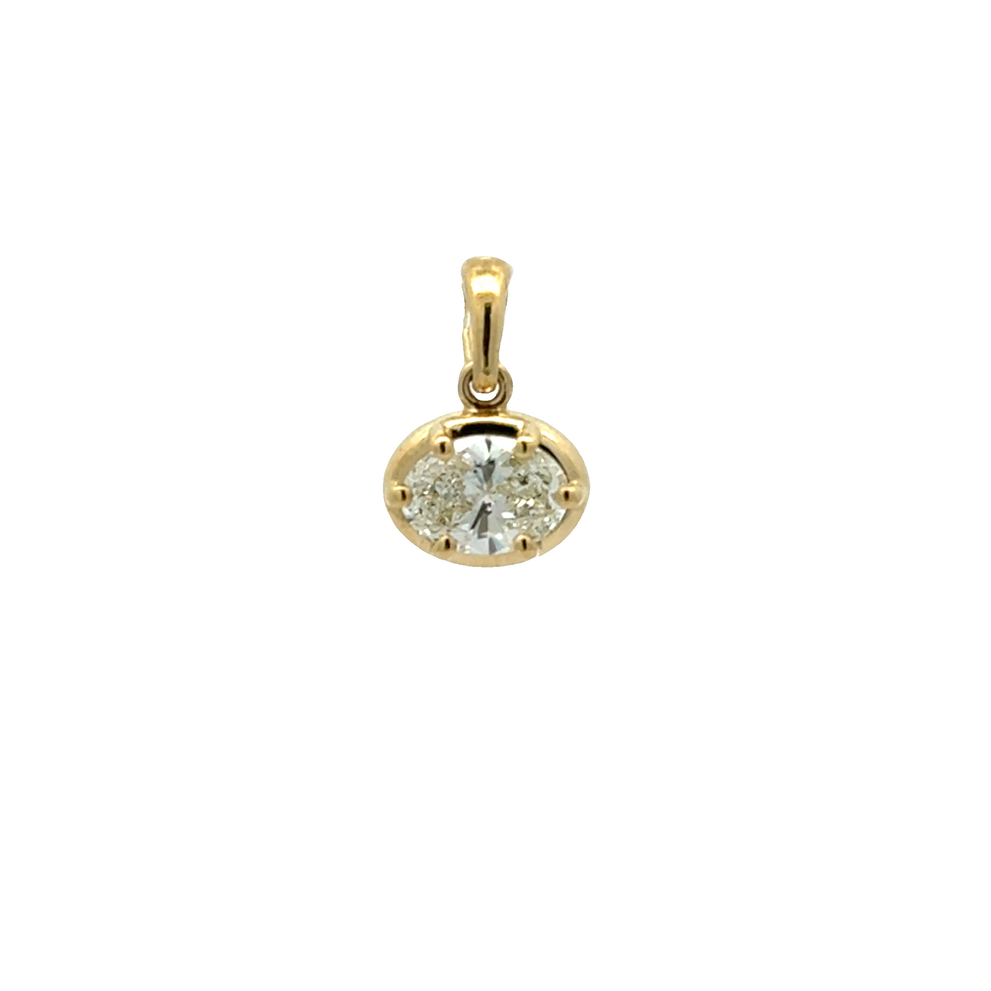 Diamond Oval Pendant