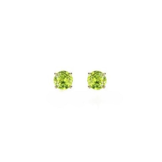 Yellow Gold Peridot Earrings