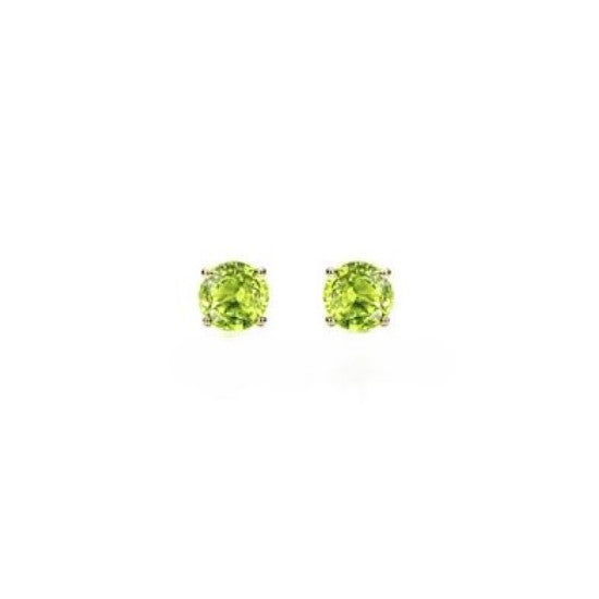 Yellow Gold Peridot Earrings