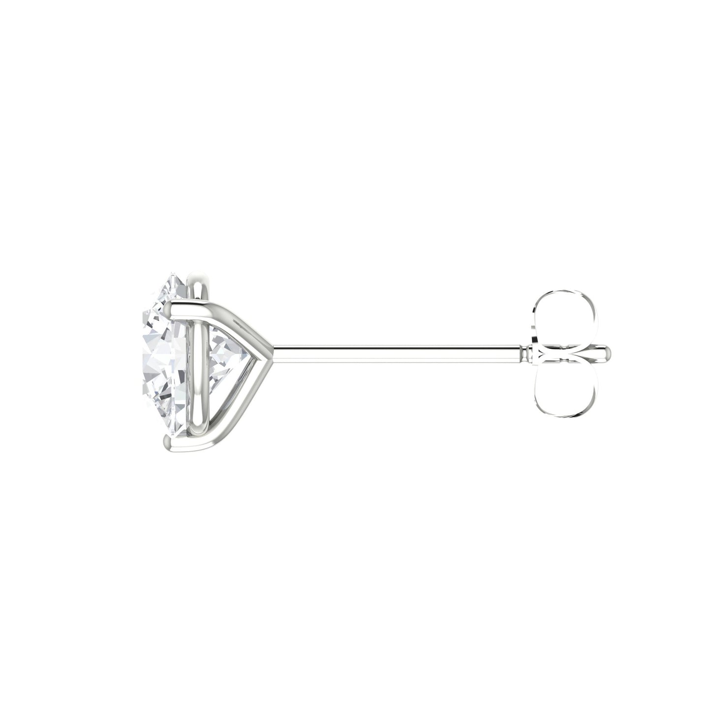 Round Diamond Stud Earrings