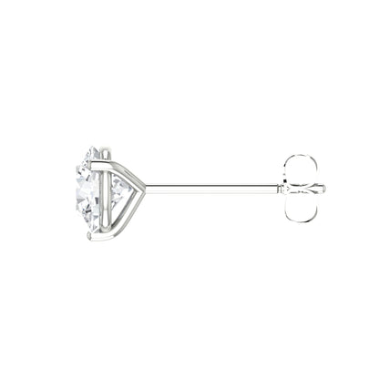 Round Diamond Stud Earrings