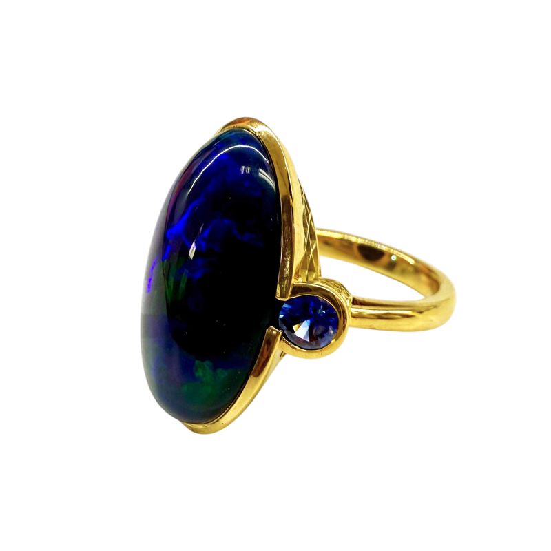 Ray Griffiths Opal and Sapphire Ring