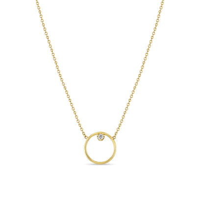 Zoë Chicco Diamond Circle Necklace