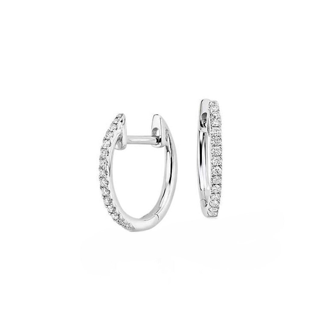 Diamond Hoop Earrings