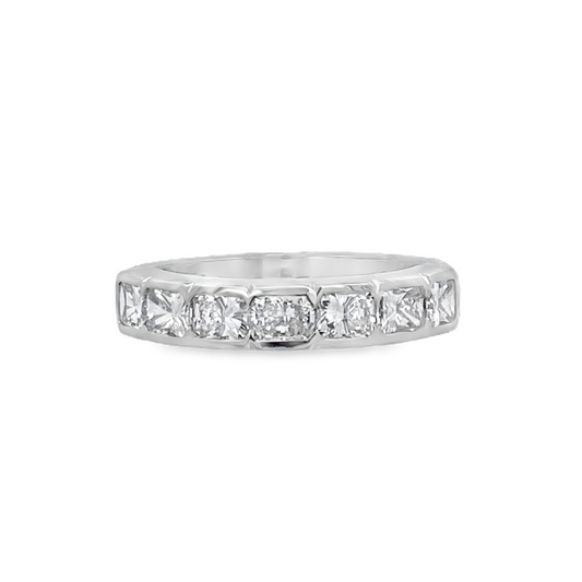 Radiant Cut Diamond Band