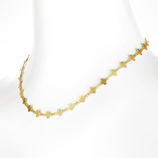 Ray Griffiths Clover Leaf Necklace