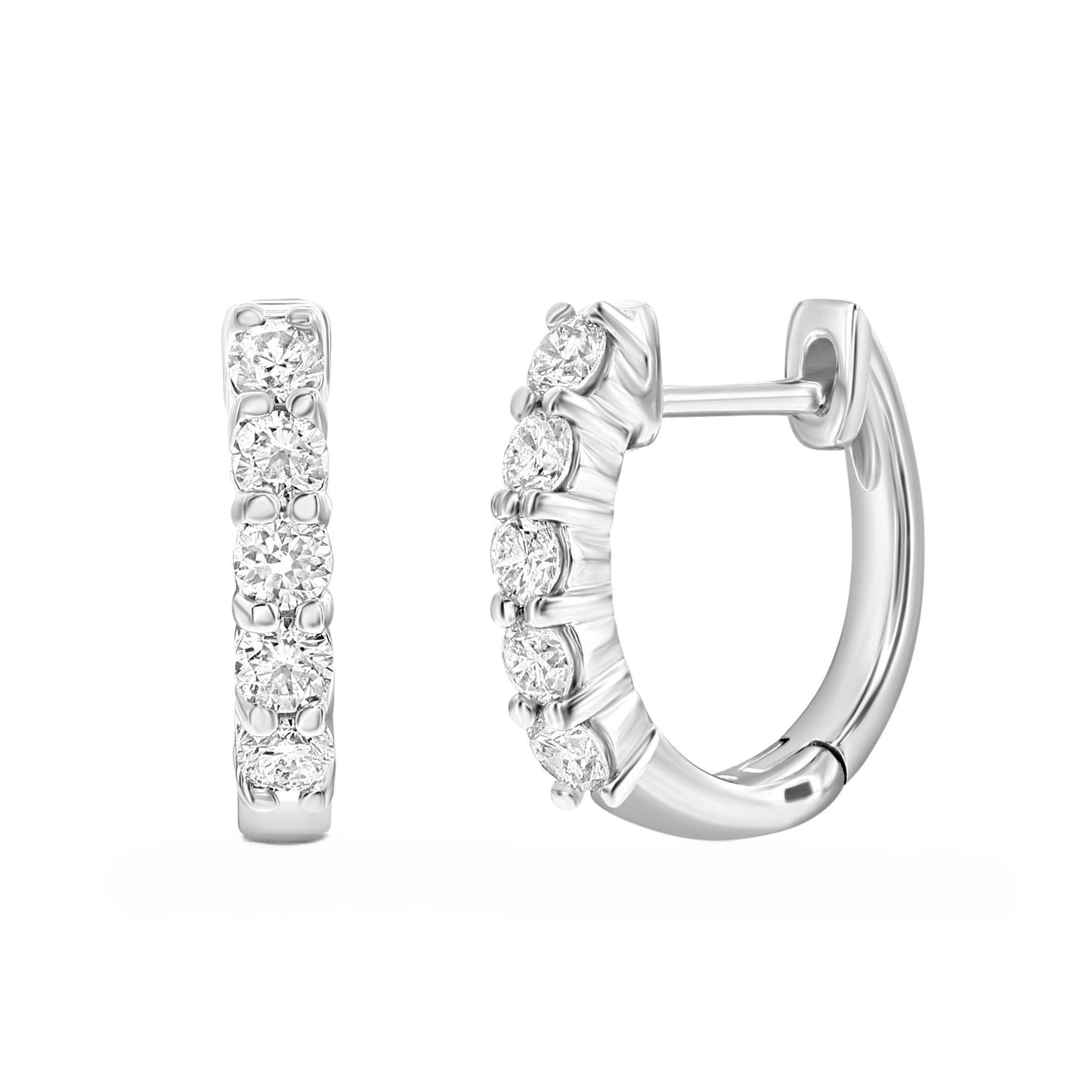 Diamond Hoop Earrings