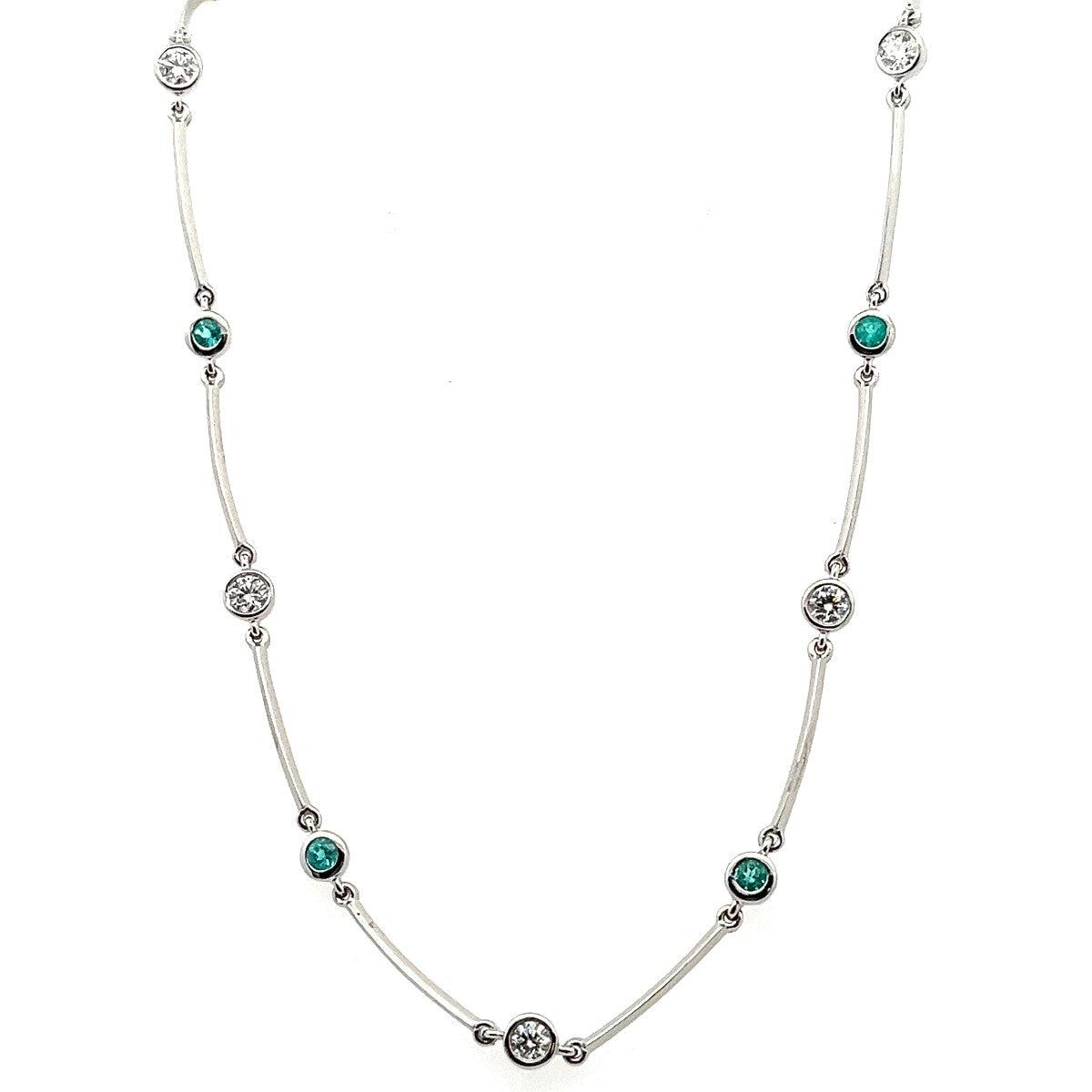 Suna Paraiba Tourmaline and Diamond Necklace