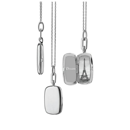 Monica Rich Kosann Rectangular Silver Locket