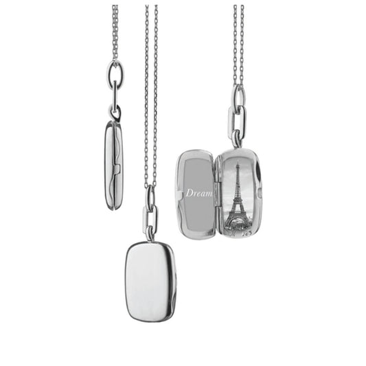 Monica Rich Kosann Rectangular Silver Locket