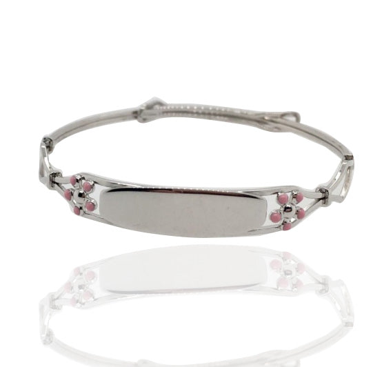 Sterling Silver Child's ID Bangle Bracelet