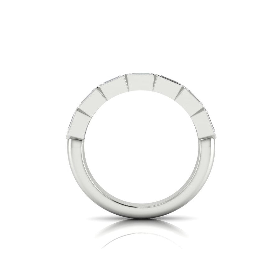 Emerald Cut Diamond Wedding Band