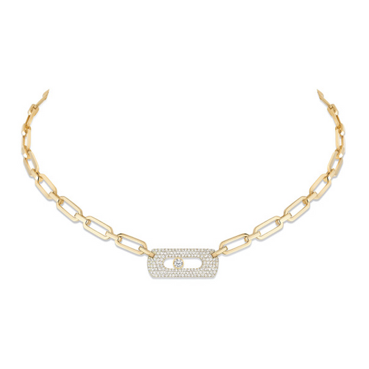 Messika My Move Yellow Gold Diamond Necklace