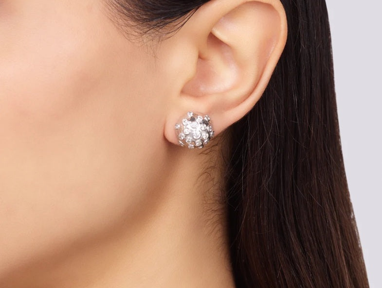 Gurhan Pointelle Couture Diamond Stud Earrings