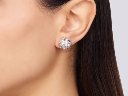 Gurhan Pointelle Couture Diamond Stud Earrings