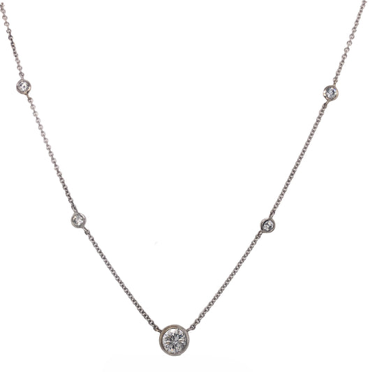 Round Bezel Diamond Pendant