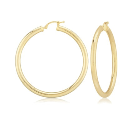 Yellow Gold Hoop Earrings