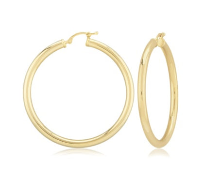 Yellow Gold Hoop Earrings