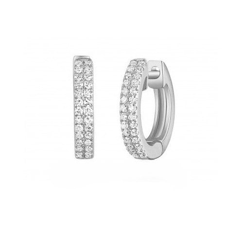 Diamond Hoop Earrings