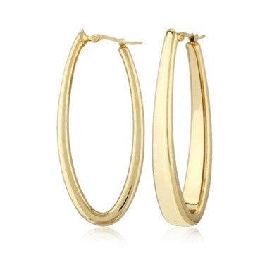 Sterling Silver Vermeil Hoop Earrings
