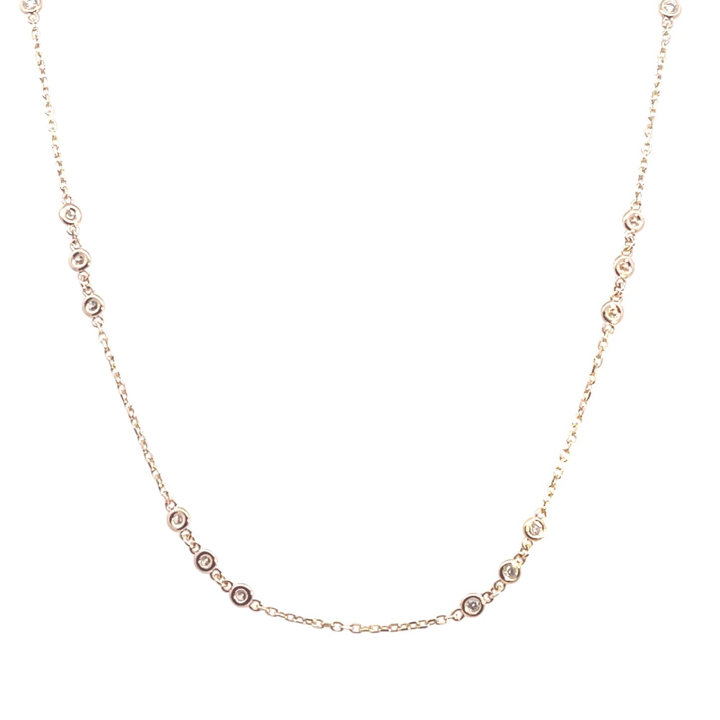 Diamond By The Yard Necklace
