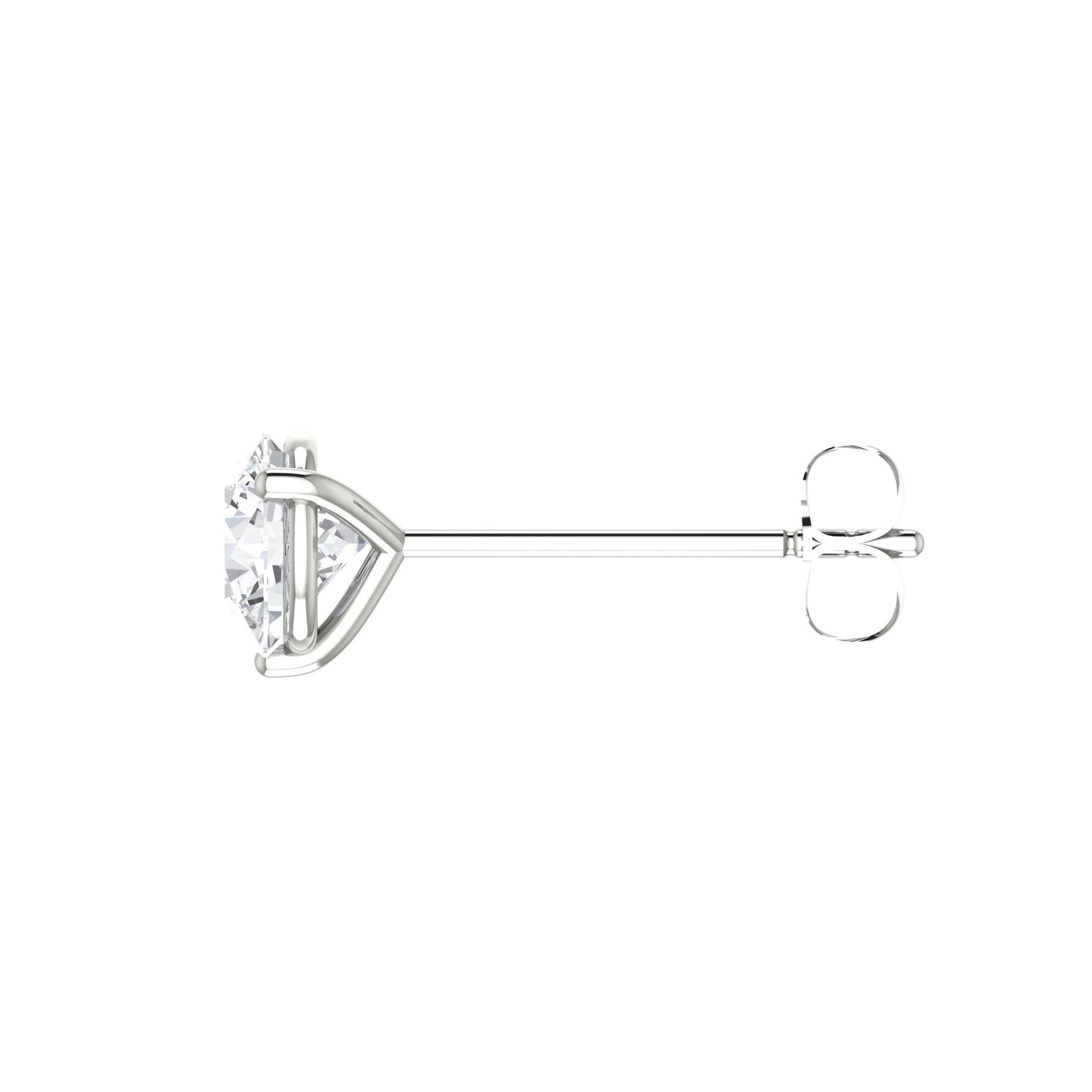 Round Diamond Stud Earrings