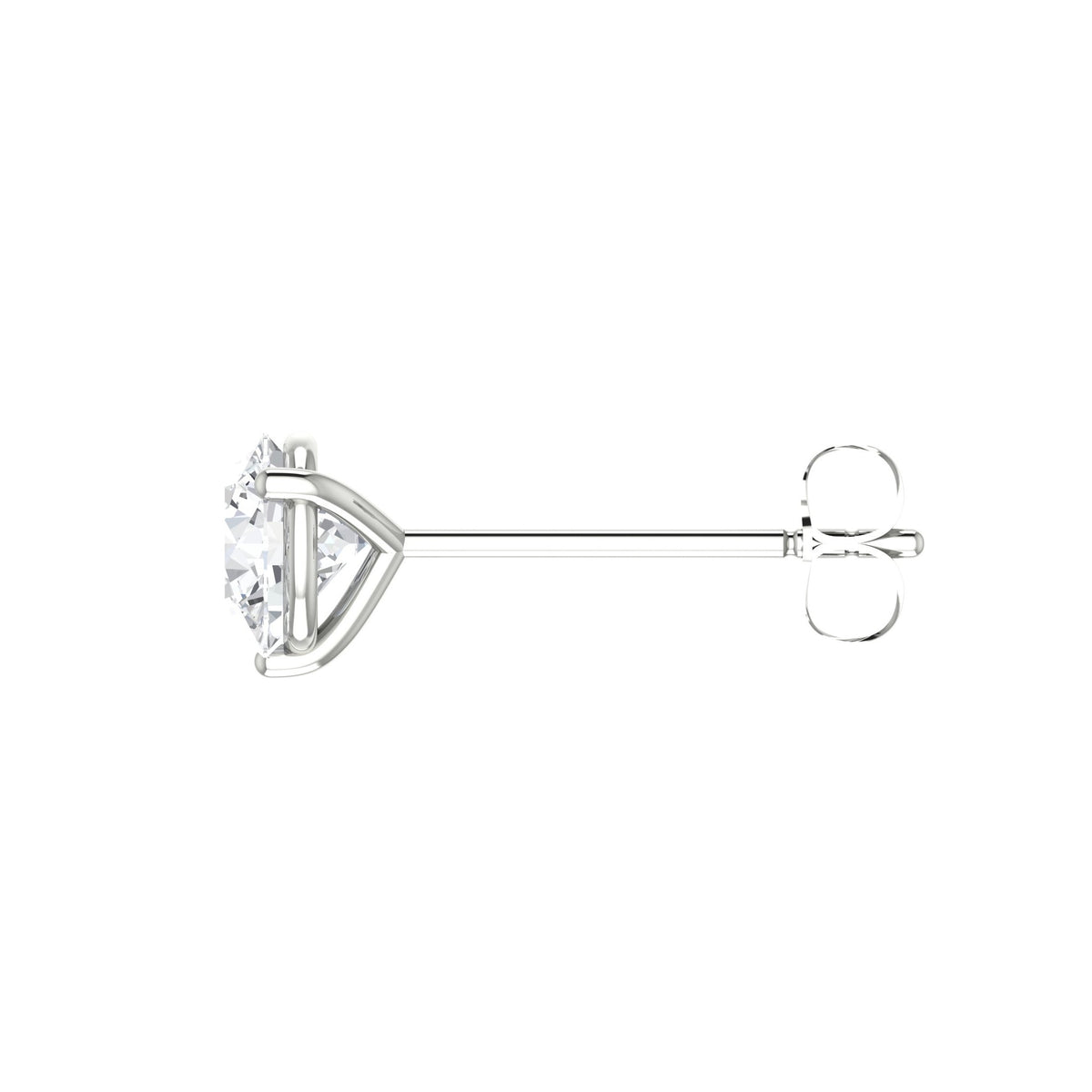 Round Diamond Stud Earrings