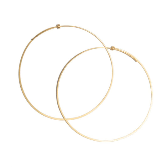 Yellow Gold Hoop Earrings