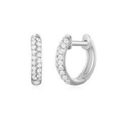 Diamond Huggie Earrings