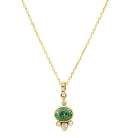 Gurhan Prism Green Tourmaline Pendant