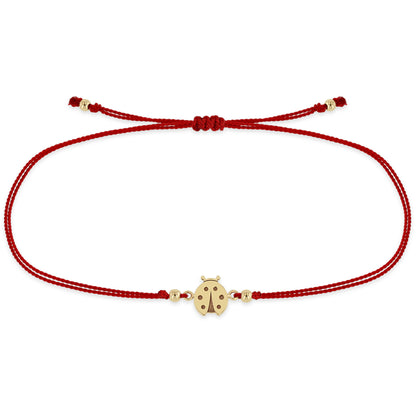 Zoë Chicco Ladybug Cord Bracelet