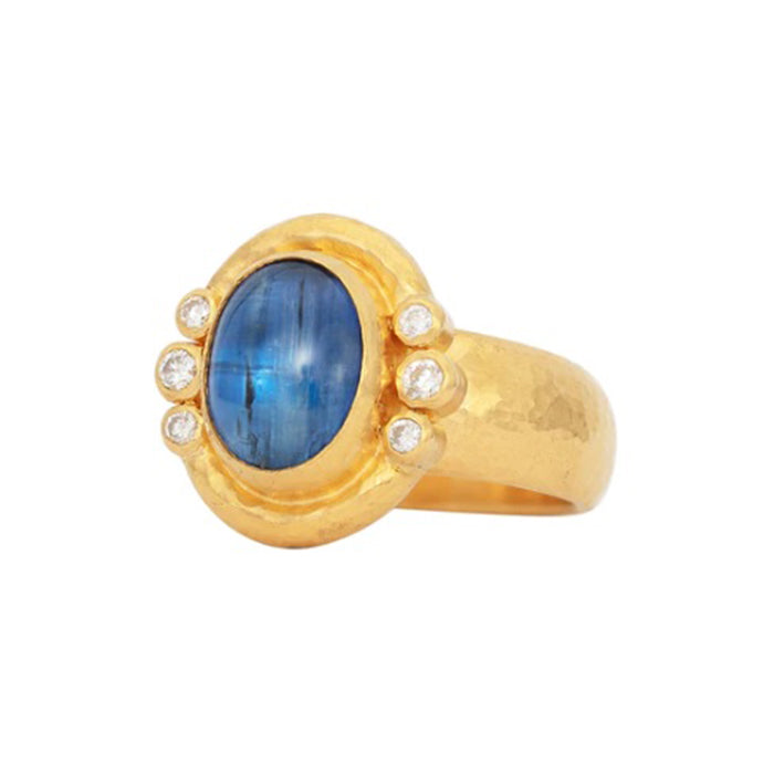 Gurhan Muse Oval Kyanite & Brilliant Cut Diamond Ring