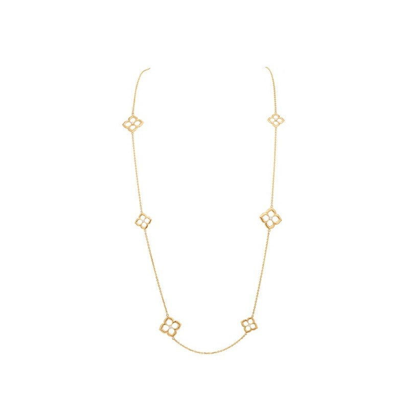 Gumuchian Lotus Fleur Sautoir Diamond Necklace