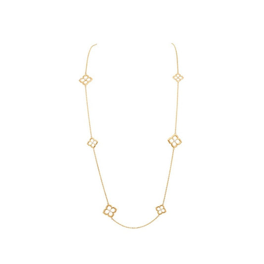 Gumuchian Lotus Fleur Sautoir Diamond Necklace