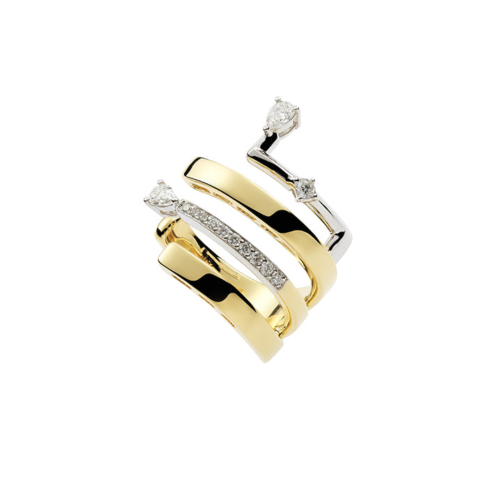 Yeprem Golden Strada Diamond Ring