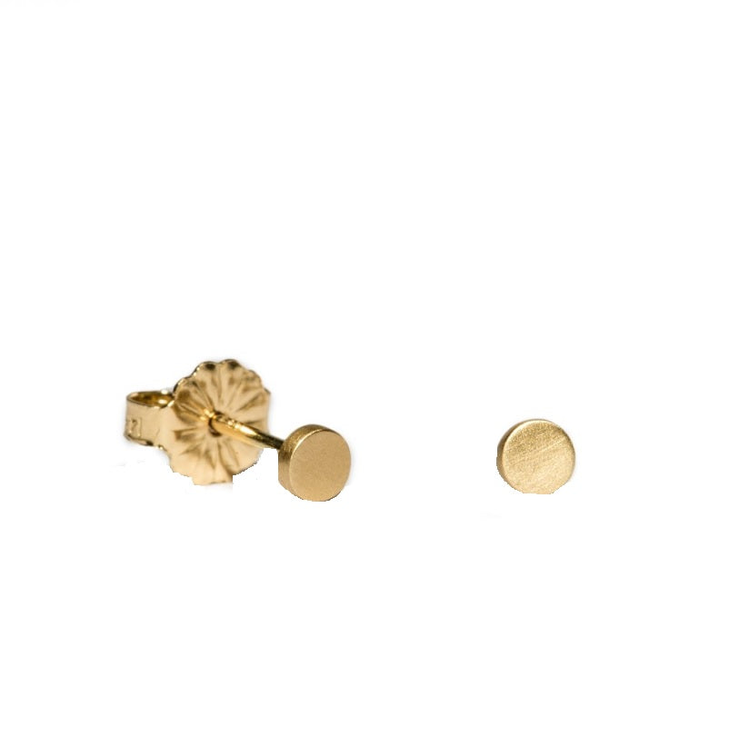 Yellow Gold Stud Earrings