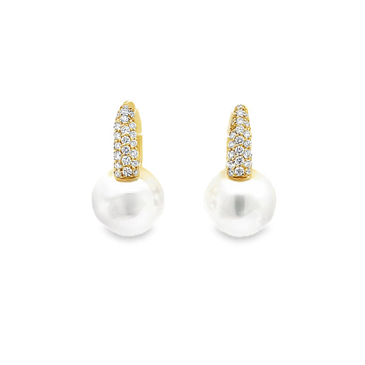 Pearl and Diamond Earrings