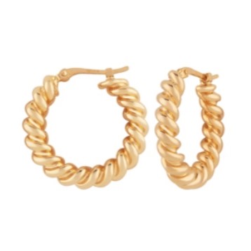 Yellow Gold Hoop Earrings