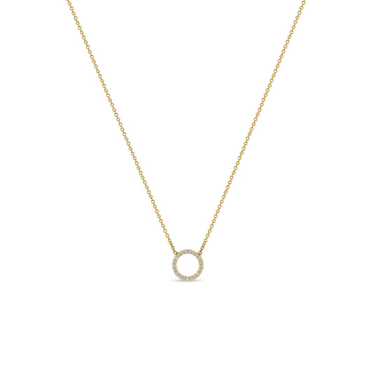 Zoë Chicco Diamond Open Circle Pendant