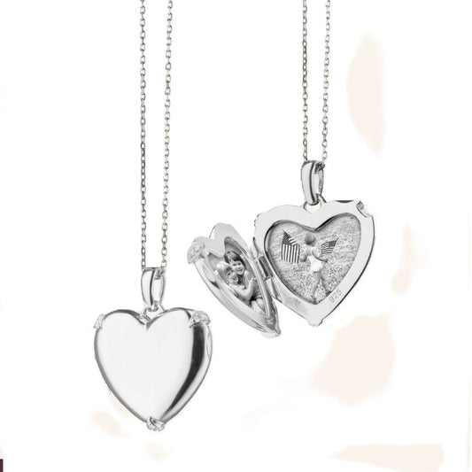 Monica Rich Kosann Sterling Silver Heart Locket