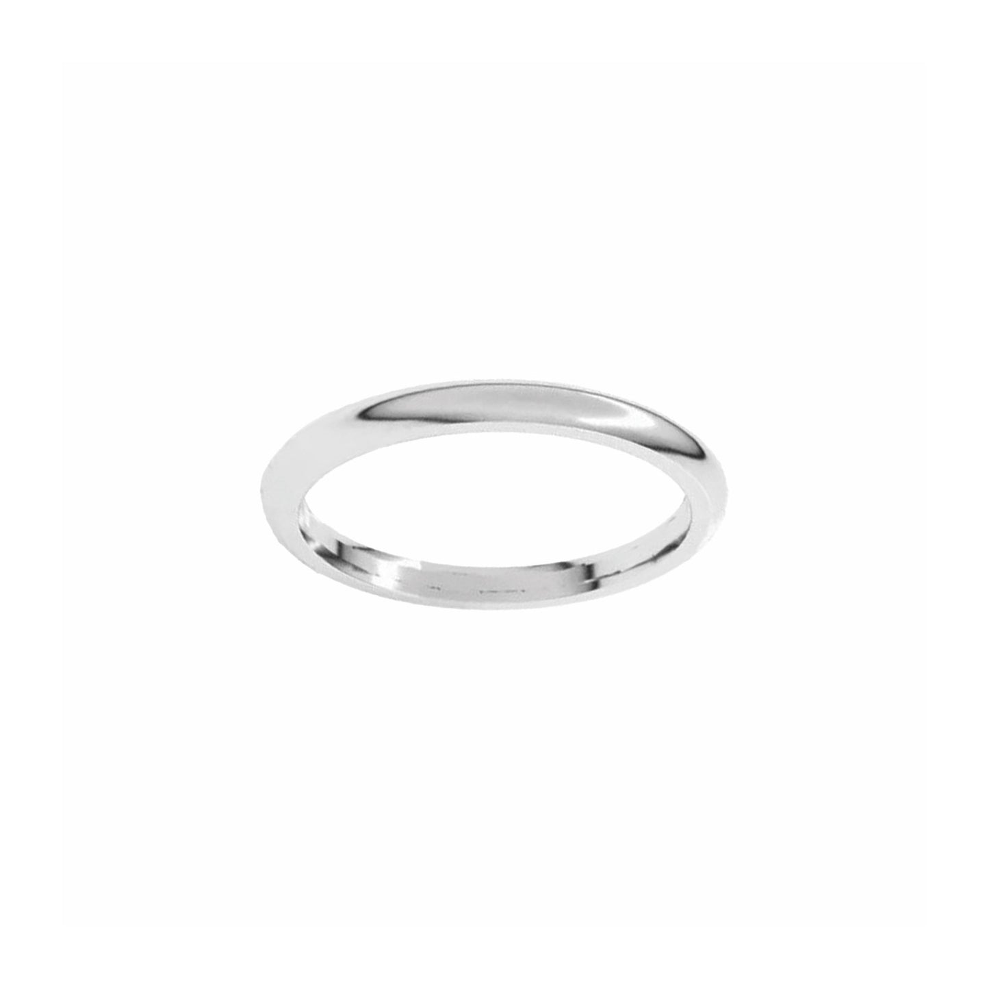 Platinum 2mm Band Ring