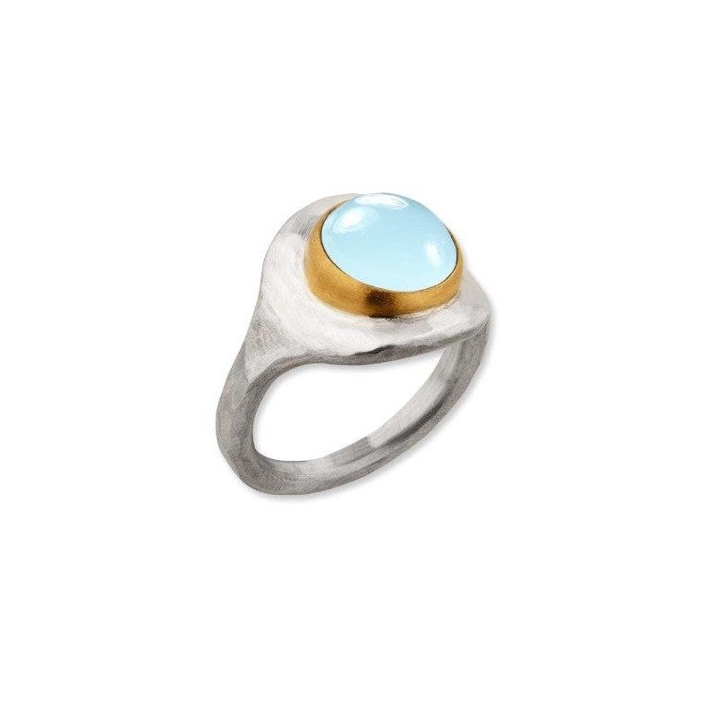 Lika Behar Jellybonbon Signet Milky Aqua Ring