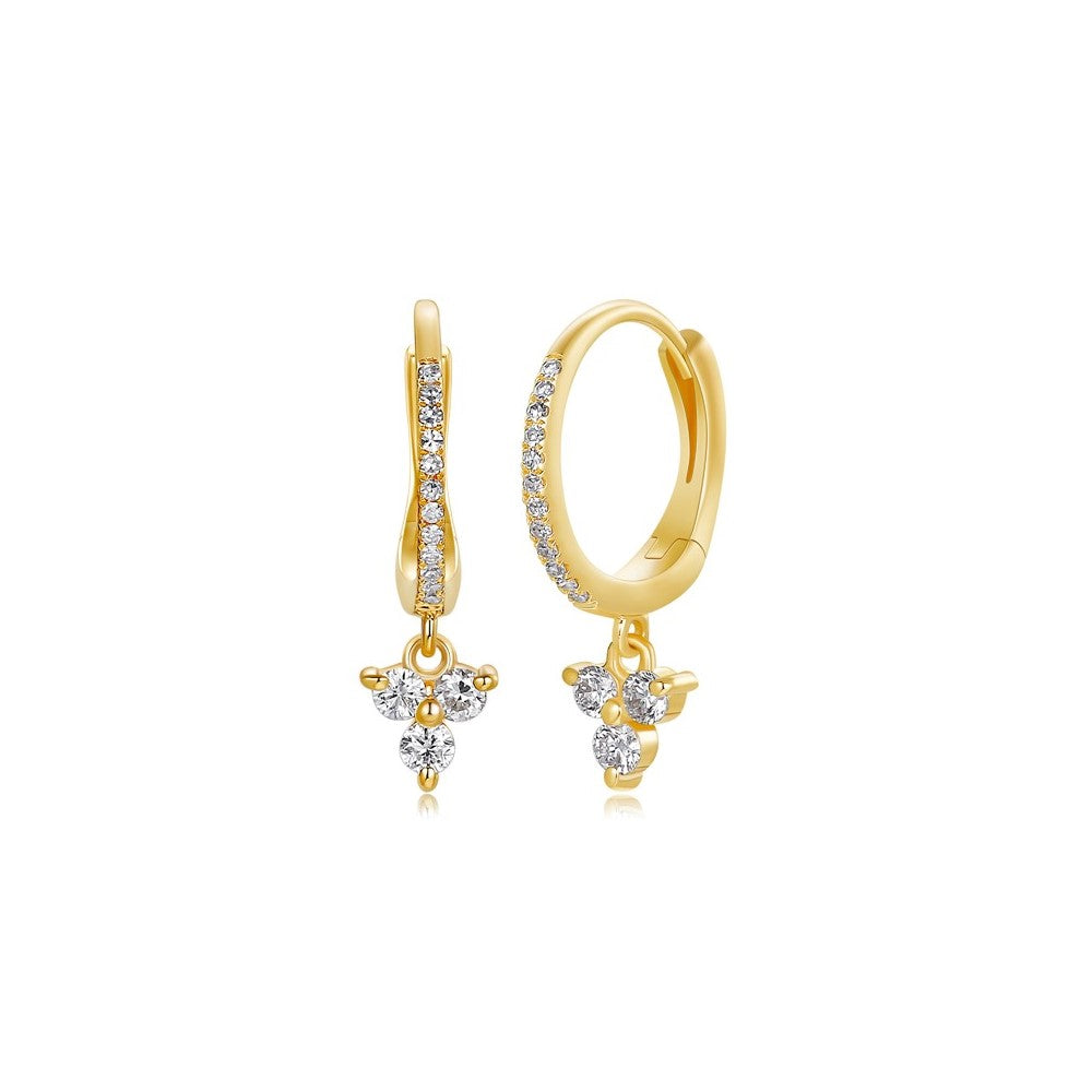 Diamond Hoop Earrings