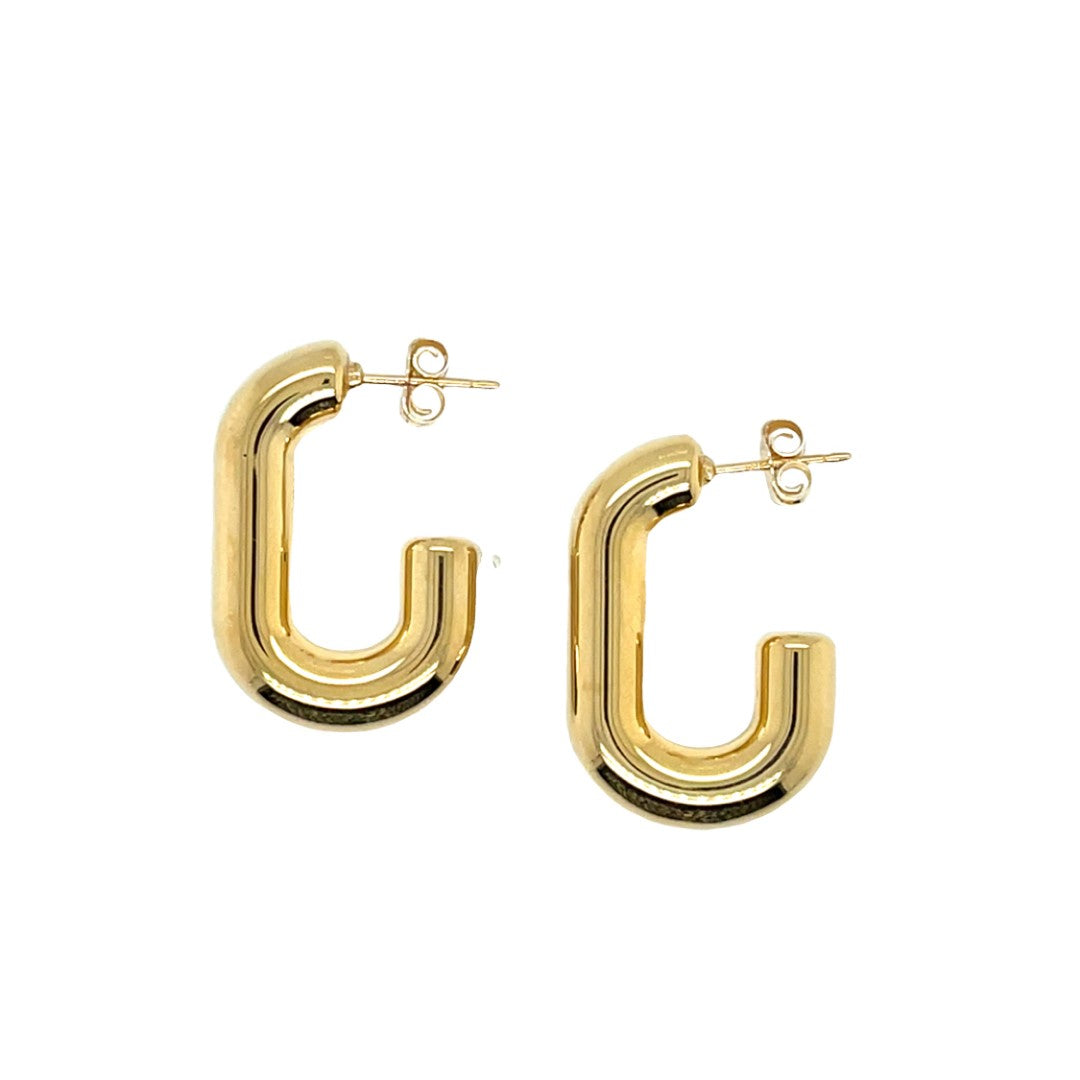 Yellow Gold Hoop Earrings