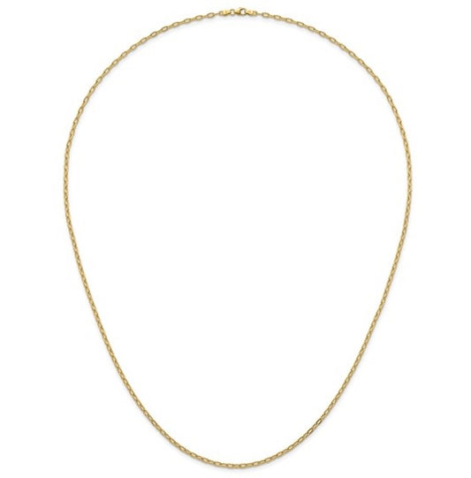 Yellow Gold Oval Link Chain