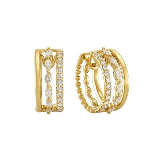 Etho Maria Diamond Hoop Earrings