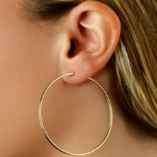 Yellow Gold Hoop Earrings