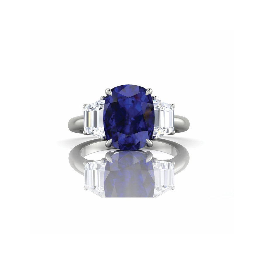 Sapphire & Diamond Ring